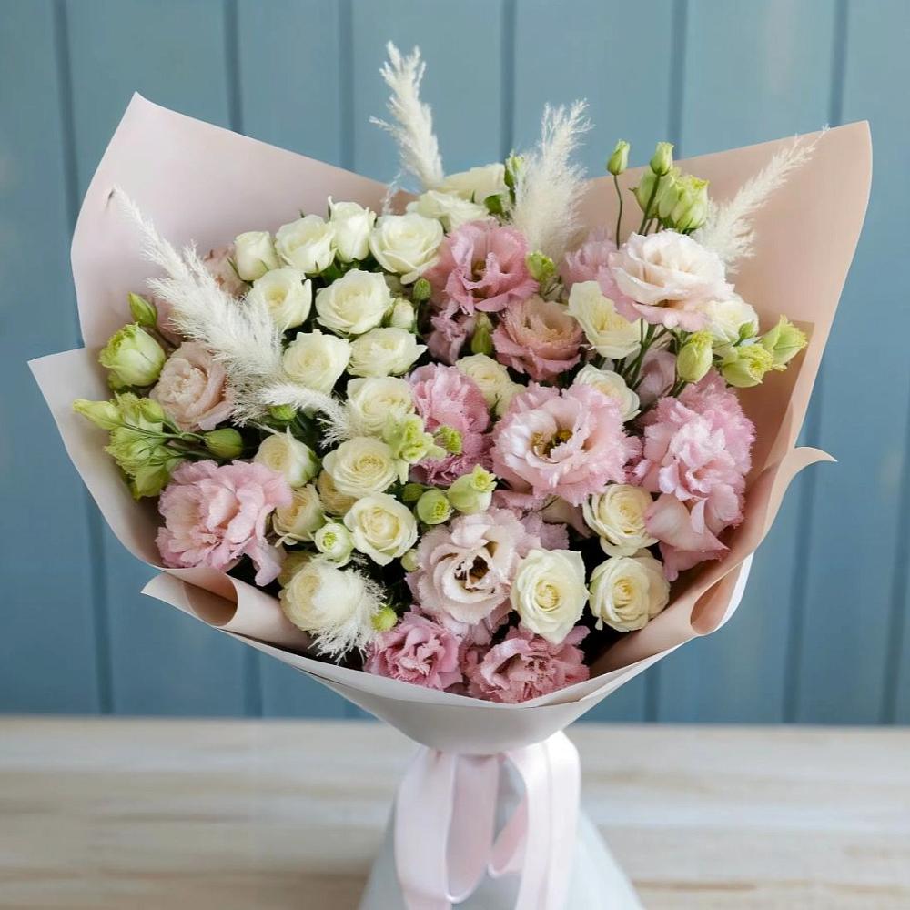 Букет цветов из: Альстромерии и Розы в Жилёво