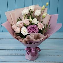 Букет цветов из:  Розы и Лизиантусы в Жилёво