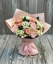 Букет цветов из:  Гвоздики, Розы и Хризантемы в Жилёво