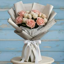 Букет цветов из:  Розы #REPLACE_PRED# Жилёво