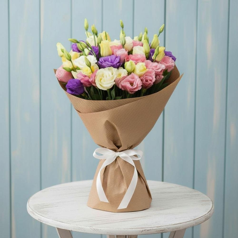 Букет цветов из: Лизиантусы в Жилёво