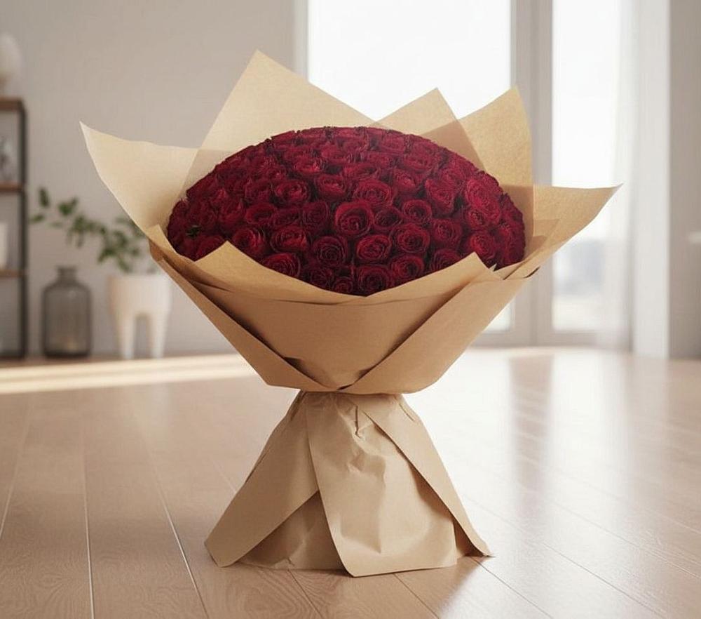 Букет 101 Красная роза в Жилёво