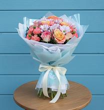 Букет цветов из:  Хризантемы и Розы в Жилёво