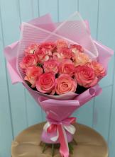 Букет 15 Розовых роз Равель в Жилёво