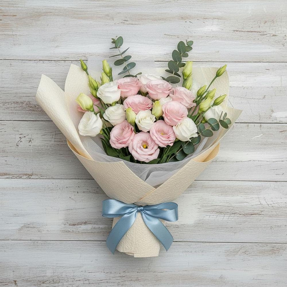 Букет цветов из: Лизиантусы в Жилёво